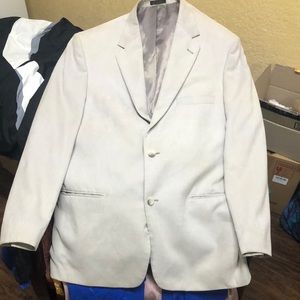 Andrew Fezza Cream Sport Coat Classic Tailored Look